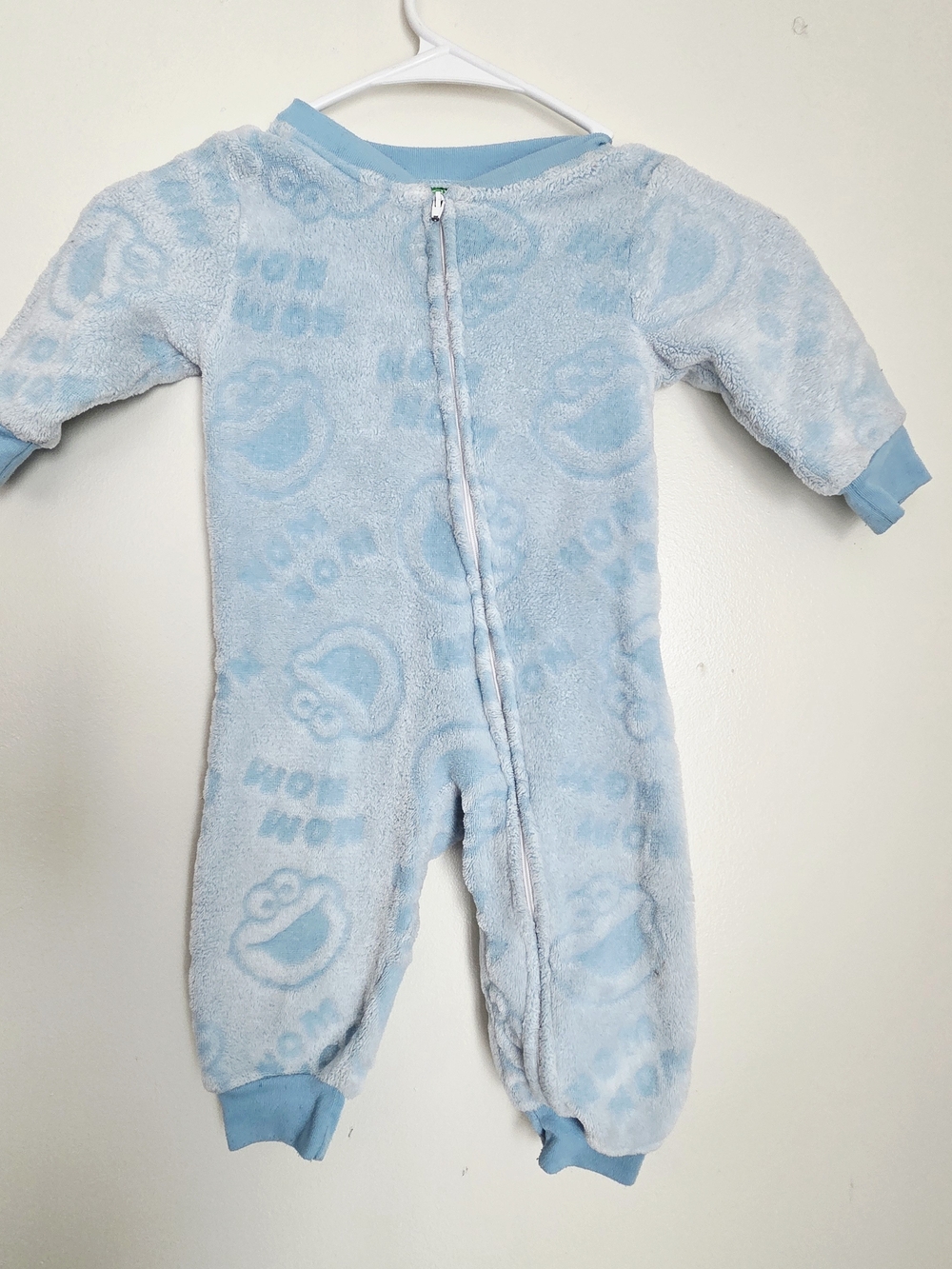 Sesame Street Baby Blue Cookie Monster Fleece Footie